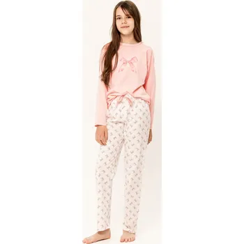 Dívčí pyžamo Taro pyžamo dívčí 3286 Riley - růžová, 146 (Dívčí pyžamo Taro)