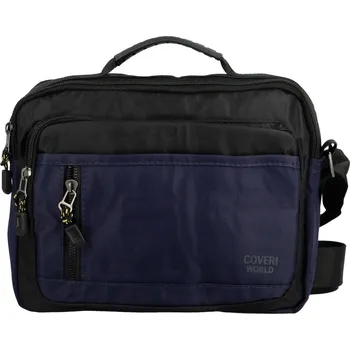 Kabelka Pánská látková pracovní taška Coveri Kupri, tmavě modrá