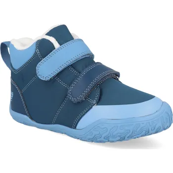 Barefoot dětské kotníkové boty Ballop - Kids Smuki Blau modré Velikost: 28