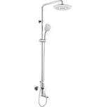 Mada vanová baterie s talířovou kulatou sprchou, bílá