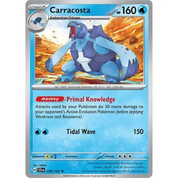 Karetní hra Carracosta 038/142 - Stellar Crown Typ karty: Reverse Holo