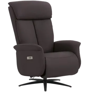 Křeslo PARADISE - relaxační křeslo, ekologická kůže šedá