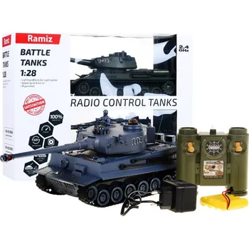 RC model tanku Mamido Tank na dálkové ovládání 2ks R/C 1:28