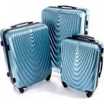 Cestovní kufr RGL 663 modrý metalický M