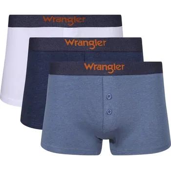 Sada pánského spodního prádla pánské boxerky WRANGLER - WH/DDNM/MDNM - 3 ks - M (Wrangler BFI Trunk 3pk)
