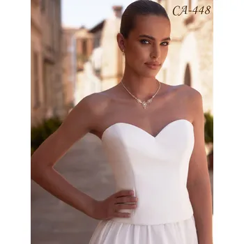 Korzet Šifonový svatební korzet se srdcovým výstřihem CA-448 Velikost: L