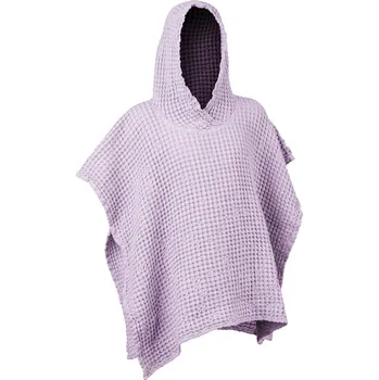 Ó Froté Dětské vaflové pončo s kapucí 400 gsm fialové