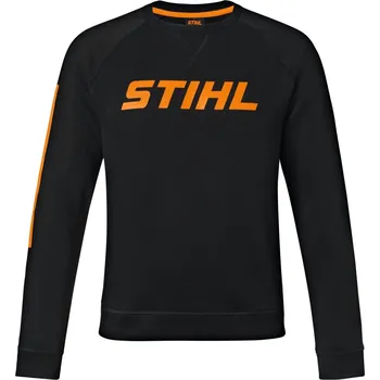 Pánská mikina Mikina STIHL černá (04209000344) (Černá mikina s velkým logem STIHL, materiál: 100% bavlna, raglánové rukávy.)