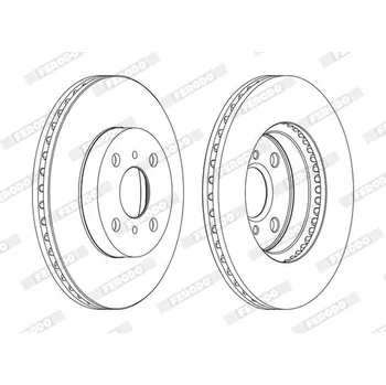 Brzdový kotouč Brzdový kotouč FERODO DDF1779C