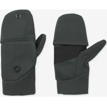 SOLOGNAC Hřejivé softshellové palčáky 500 zelené XL KAŠTANOVÁ|ZELENÁ|ČERNÁ