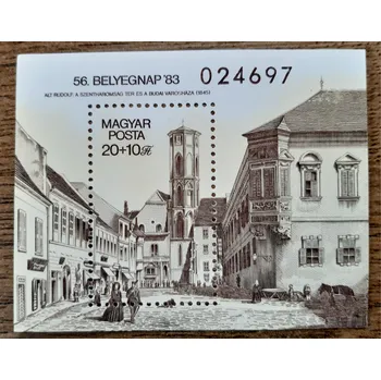 Poštovní známka Maďarsko ** aršík B166A, Den známky, r. 1983