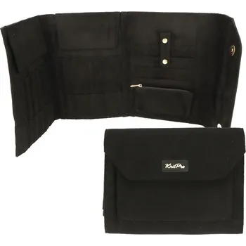 Jehlice KnitPro Coal pouzdro na jehlice a příslušenství 25 x 18 cm