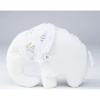 Dekorace do dětského pokoje Tulimese Slon křehké rostlinky smetanový