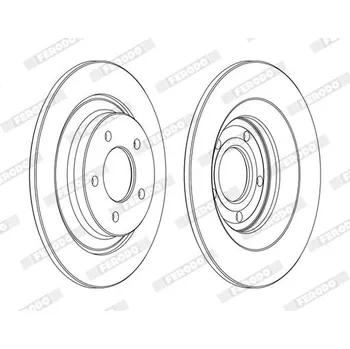 Brzdový kotouč Brzdový kotouč FERODO DDF1547C