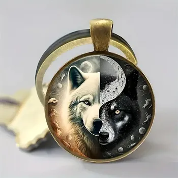 Přívěšek na klíče vlk