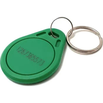 Příslušenství k domovnímu zvonku XtendLan Identifikační klíčenka k dveřním stanicím, RFID 13,56MHz - s číslem - green