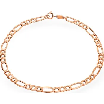 Náramek Nadčasový náramek Figaro 4mm v růžovém zlatě IZ19980RN + dárkové balení LUXUS zdarma