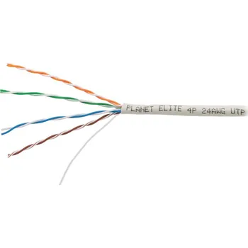 Síťový kabel PLANET kabel UTP, drát, 4pár, Cat5e, Planet Elite, 2404N03, balení 305m, REELEX