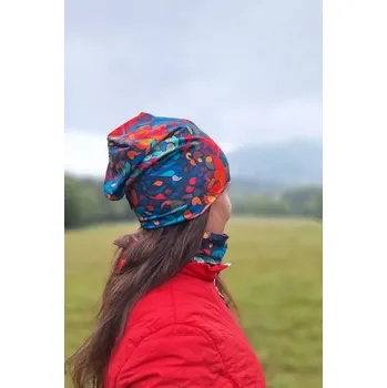 Homeless čepice - Vřes (Funkční čepice ve stylu Homeless)