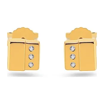 Náušnice Jednoduché čtvercové napichovací náušnice IZ31187 + dárkové balení LUXUS zdarma