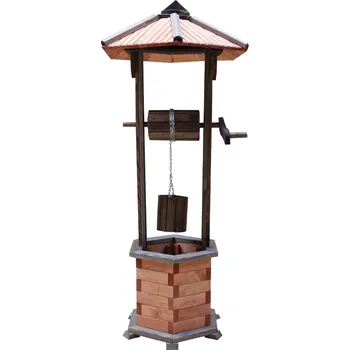 Zahradní dekorace Dřevěná zahradní studna