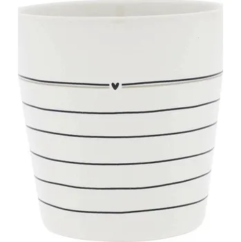 Bastion Collections Kelímek STRIPES in black, 240ml RJ-CUP-327-BL