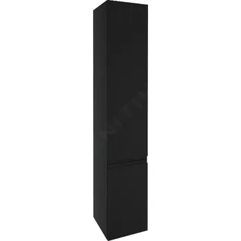 Koupelnový nábytek kielle Vysoká skříňka závěsná, 157x30x32 cm, matná černá 50202014