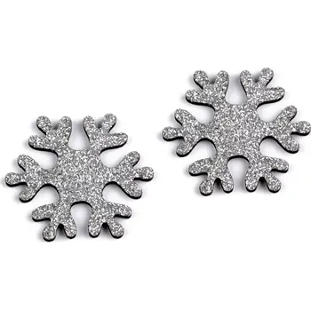 Vánoční dekorace Sněhová vločka - stříbrná