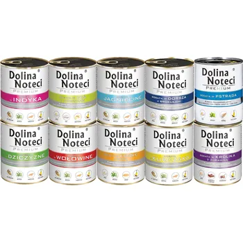 Krmivo pro psa Dolina Noteci Premium Mix všech příchutí 10x800g