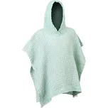 Ó Froté Dětské vaflové pončo s kapucí 400 gsm zelené