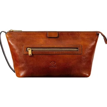 Kosmetická taška Glara Italská kosmetická taška z prémiové kůže 1045062