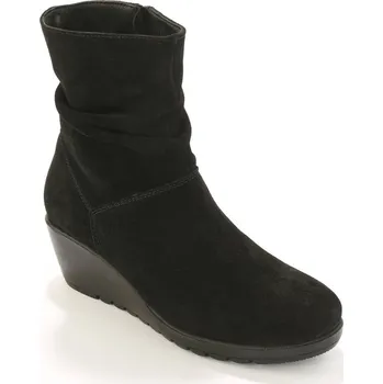 Dámská zimní obuv Kotníkové boty na klínovém podpatku černá 41