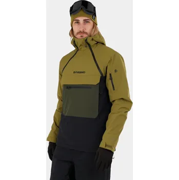 FUNDANGO Pánská lyžařská bunda Hydra Eco S ZELENÁ|ČERNÁ