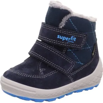Chlapecké tenisky SUPERFIT dětská zimní obuv GROOVY 2.0 BLUE s membránou 1-106314-8000 Velikost: 29