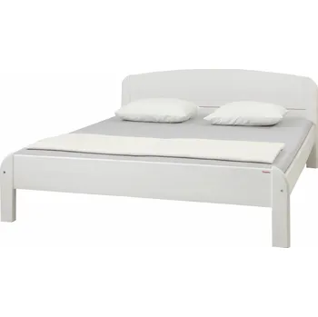 Postel Masivní postel Berghen 120 cm nízké čelo bílá
