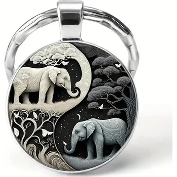 Přívěsek na klíče jin jang