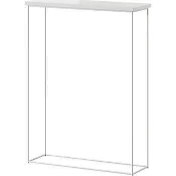 Konferenční stolek ArtAdrk Příruční stolek SILI | bílé nohy Barva: bílý lesk