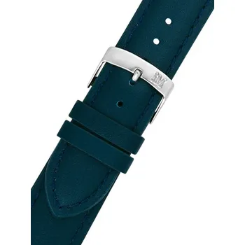 Řemínek na hodinky Kožený řemínek Morellato Grafic 0969087.064 M, modrý - 20 mm