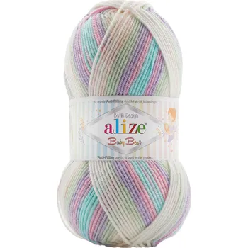 Galanterie Alize Příze Baby best batik 7936 unicorn