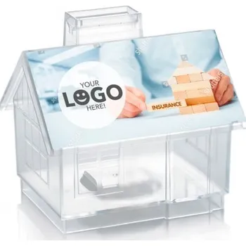 Pokladnička Průhledná pokladnička Dům 1000ks