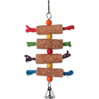 Hračka pro ptáka Hračka Bird Jewel závěsná klasy se zvonečkem barevné 27x16cm