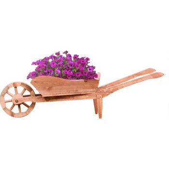 Zahradní dekorace Dřevěný květináč TRAKAŘ