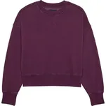 Fox Womens Wordmark Oversized Crew Pullover S sangria