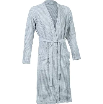 Dámský župan Ó Froté Vaflový Kimono Župan 400 gsm Modrý Velikost: M/L