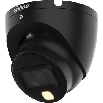 Analogová kamera DAHUA TECHNOLOGY venkovní bezpečnostní kamera HDCVI 2Mpix 30fps turret 2.8mm (102st) IR+White20m DWDR mikrofon 12VDC černá