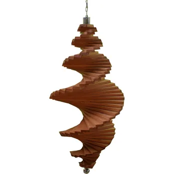 Zahradní dekorace Dřevěná větrná spirála