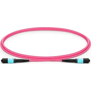 Síťový kabel XtendLan FO patch MPO(f)-MPO(f), 1m, OM4, 12/12, kabel kulatý 3mm, přímý (Type A)