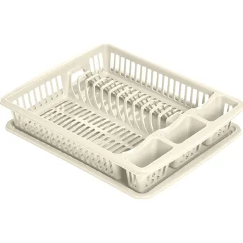 Odkapávač na nádobí EXCELLENT HOUSEWARE Odkapávač na nádobí plast 46 x 36,5 x 8 cm béžová KO-024001700bezo