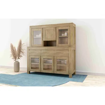 Komoda Buková kredenc FIA R1 z masivu Barevné provedení: Dub, Horní deska: Varianta B