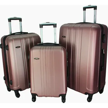 Cestovní kufr RGL 740 růžový metalický L
